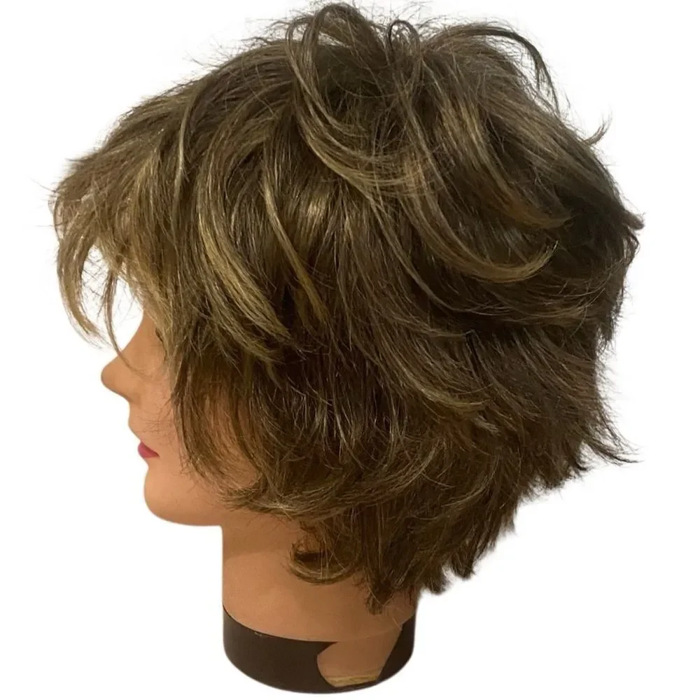 Raquel Welch Kanekalon Vibralite Modacrylic Lot Of Two Brown Wigs